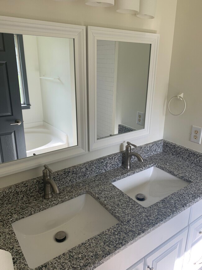 Master bath/tile floors/double vanity - 159 Brookview Cir