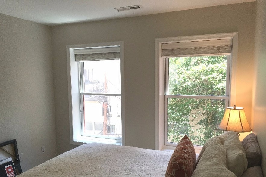 Bedroom w double-pane windows - 1331 Vermont Ave NW