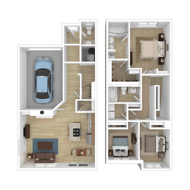 Floorplan - Alexander Rowhouses