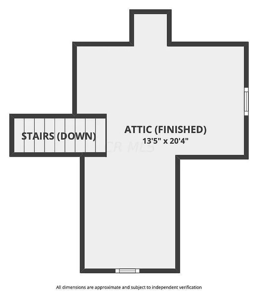 Attic bedroom layout - 2864 E 10th Ave