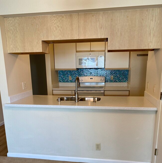 View of Chef’s kitchen from dining area - 445 Willow Ave