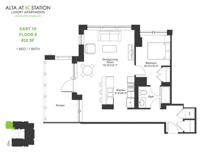 East 10, Floor 8 - Alta at K Station