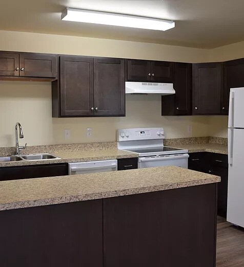 Layout purposes only- cabinetry will be white with granite countertops! - 123 Salem Church Rd