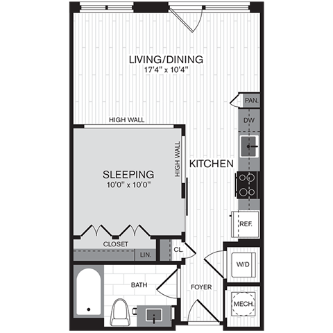 Floorplan - The Parker at Huntington Metro