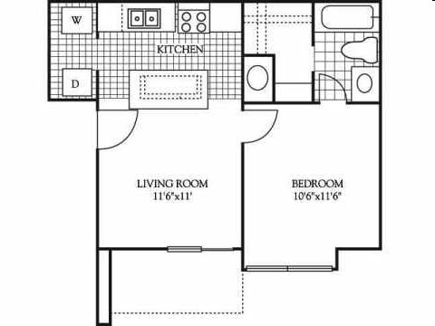 1BR/1BA - The Hamilton
