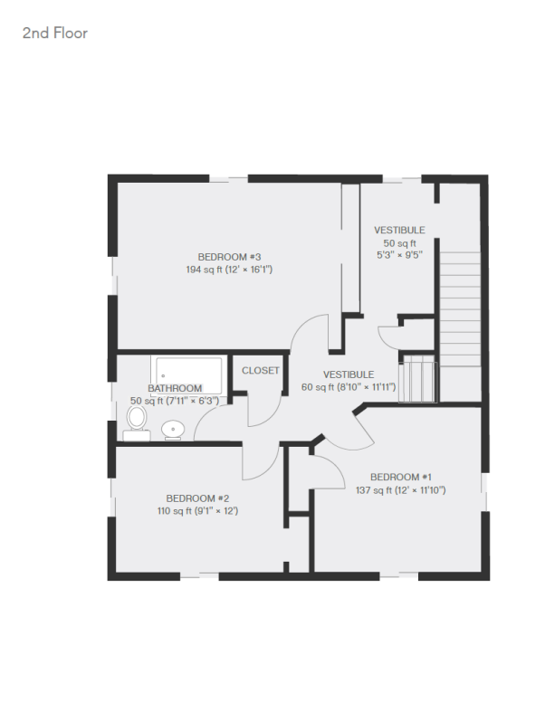 Floorplan 2nd Floor - 53 N Fairview St