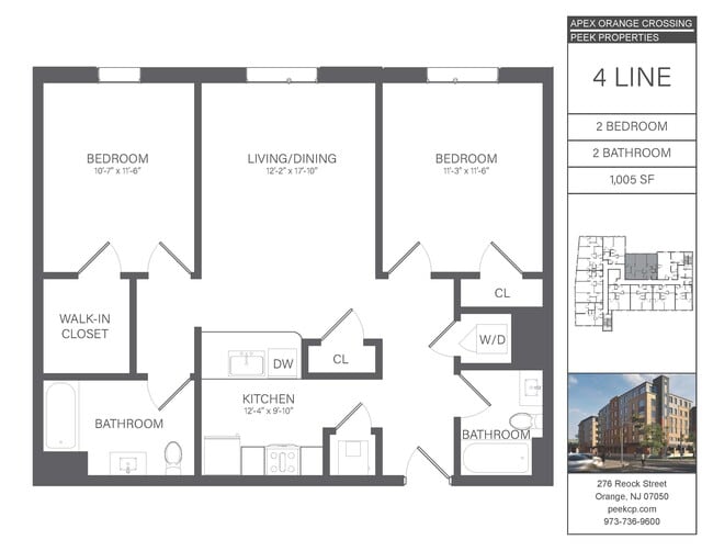 04 Line (Two Bedroom) - PEEK Reock I Owner Urban Renewal, LLC