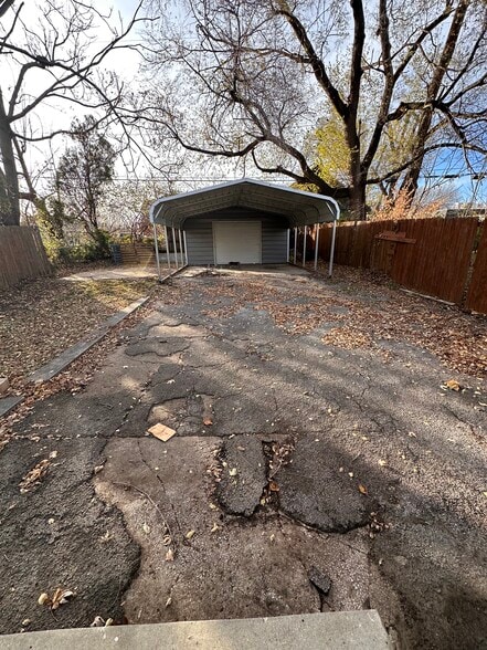 covered off street parking with storage - 4308 Francis St