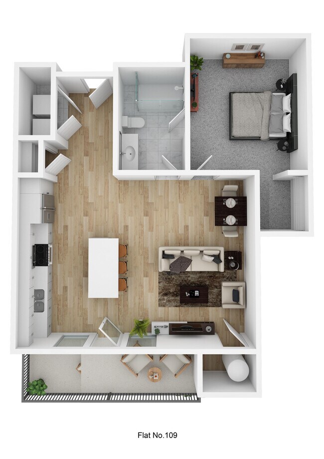 Flat No. 109 - Market and Main-min - Market & Main