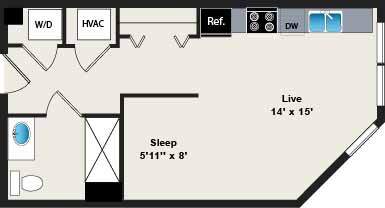 Floorplan - Reside on Green Street