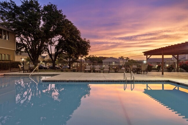 Pool-Side View at Chevy Chase in Austin, TX 78752 - Chevy Chase