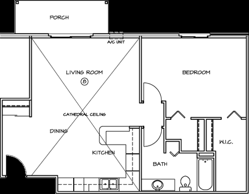 1BR/1BA - De Pere Apartments