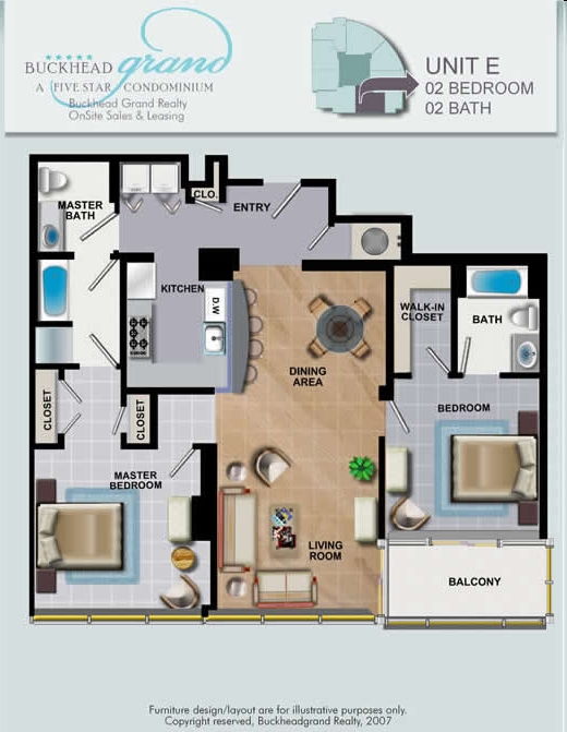 2BR/2BA - Buckhead Grand Condominium