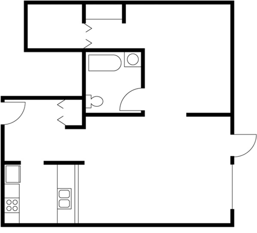 Floorplan - Ellis Court Apartments