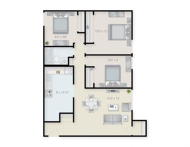 Floorplan - Franklin Manor Apartments