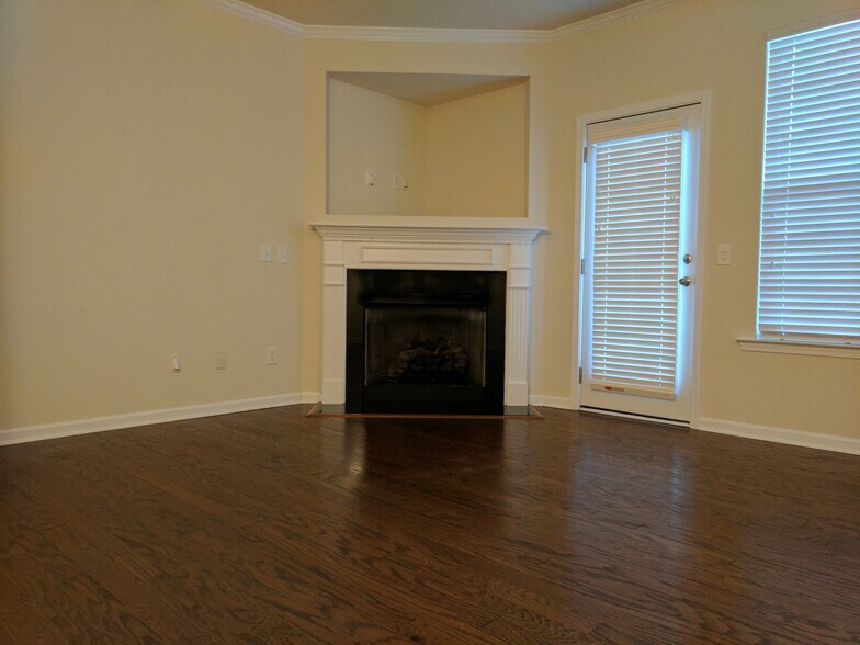 gas log fireplace in living room - 205 Spring Gardens Drive