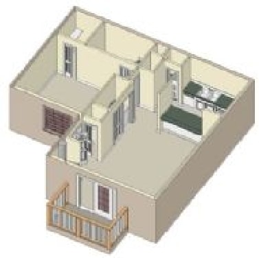 1BR/1BA - Wooded Creek