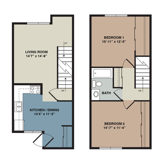 Floorplan - Kimberly Meadows Townhomes