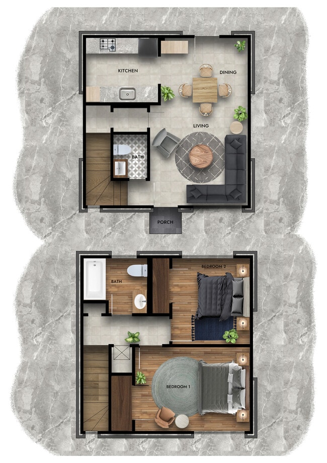 2 Bedroom 1.5 bath - Chateau d'Orleans