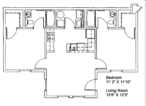 2BR/2BA - Center Stage Apartments