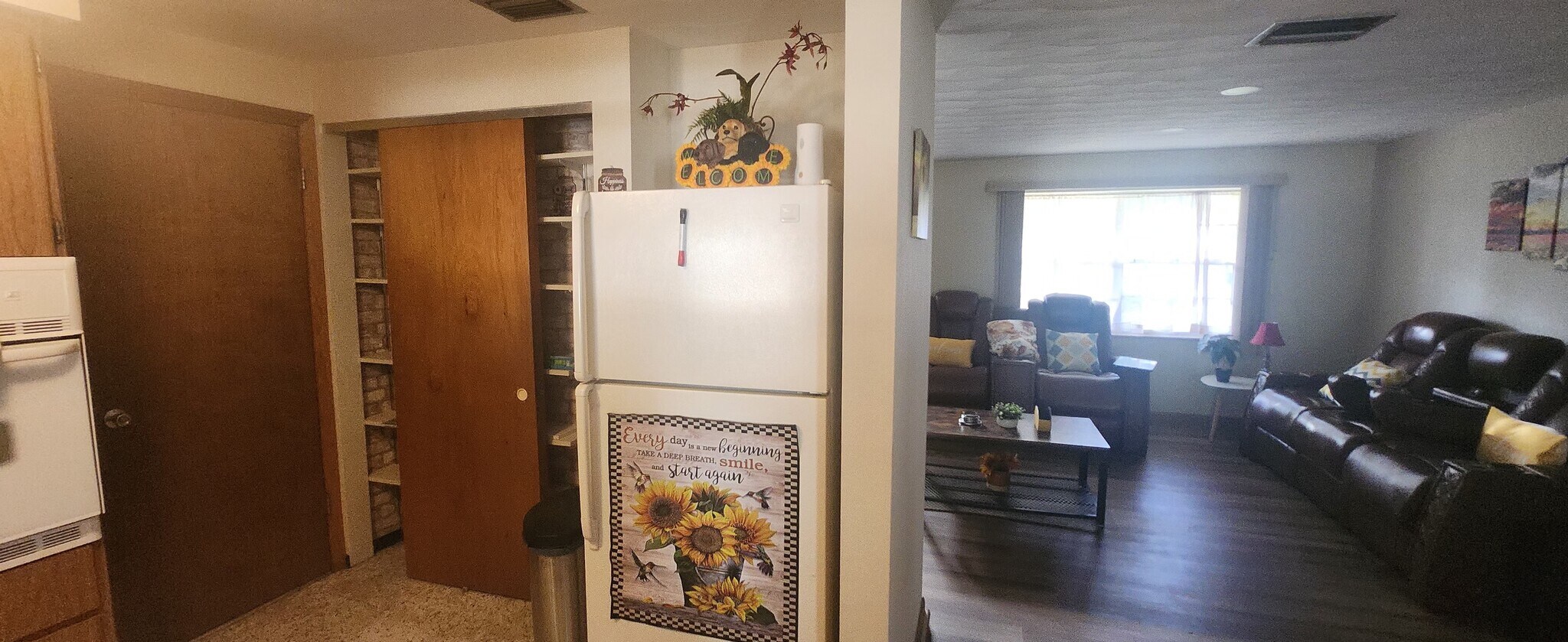 Full size refrigerator and storage pantry. - 5914 Wilson Dr