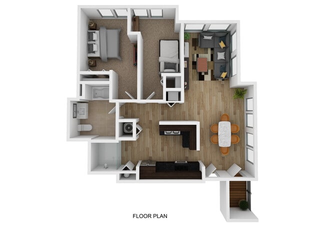 2 Bedrooms 1 Bathroom - Unit 206 - Urbane