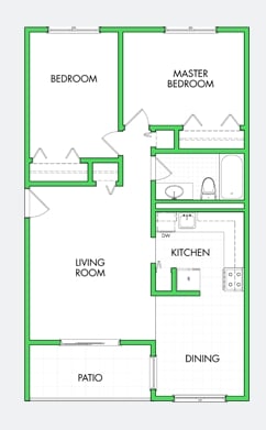 2BR/1BA - Old Carriage House Apartments