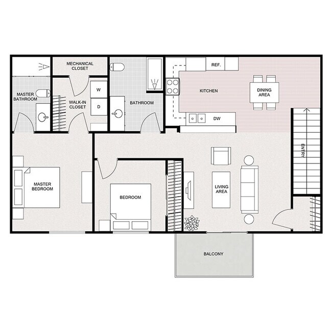 Floorplan - TRAILSIDE ESTATES APARTMENT HOMES