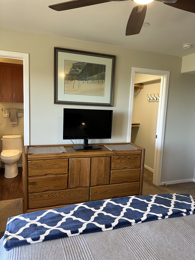 Smart TV, dresser and powerful ceiling fan. - 7079 Engineers Rd