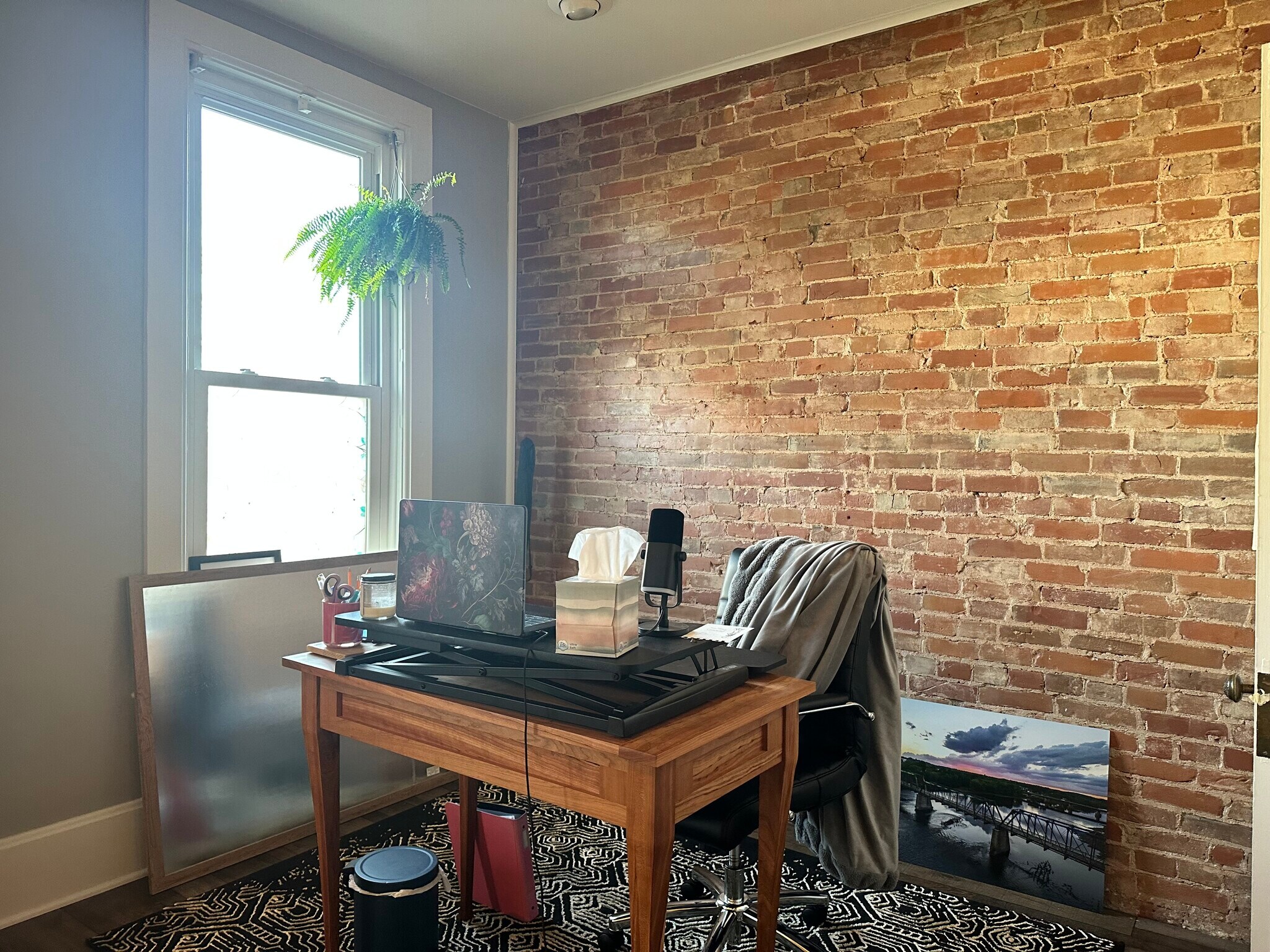 brick wall view - 1633 Main St