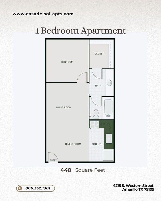 Floorplan - Casa Del Sol Apartments