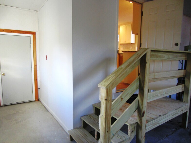 Entry to kitchen from garage, cellar door, mudroom - 30 Fairfield Ave