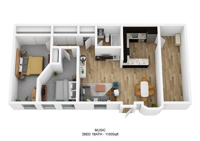 Floorplan - Schoolhouse Flats Apartments