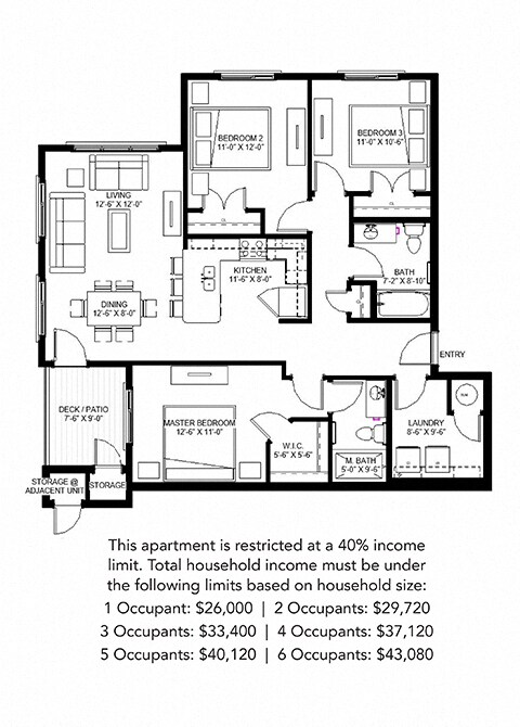 Floorplan - East Range Crossings