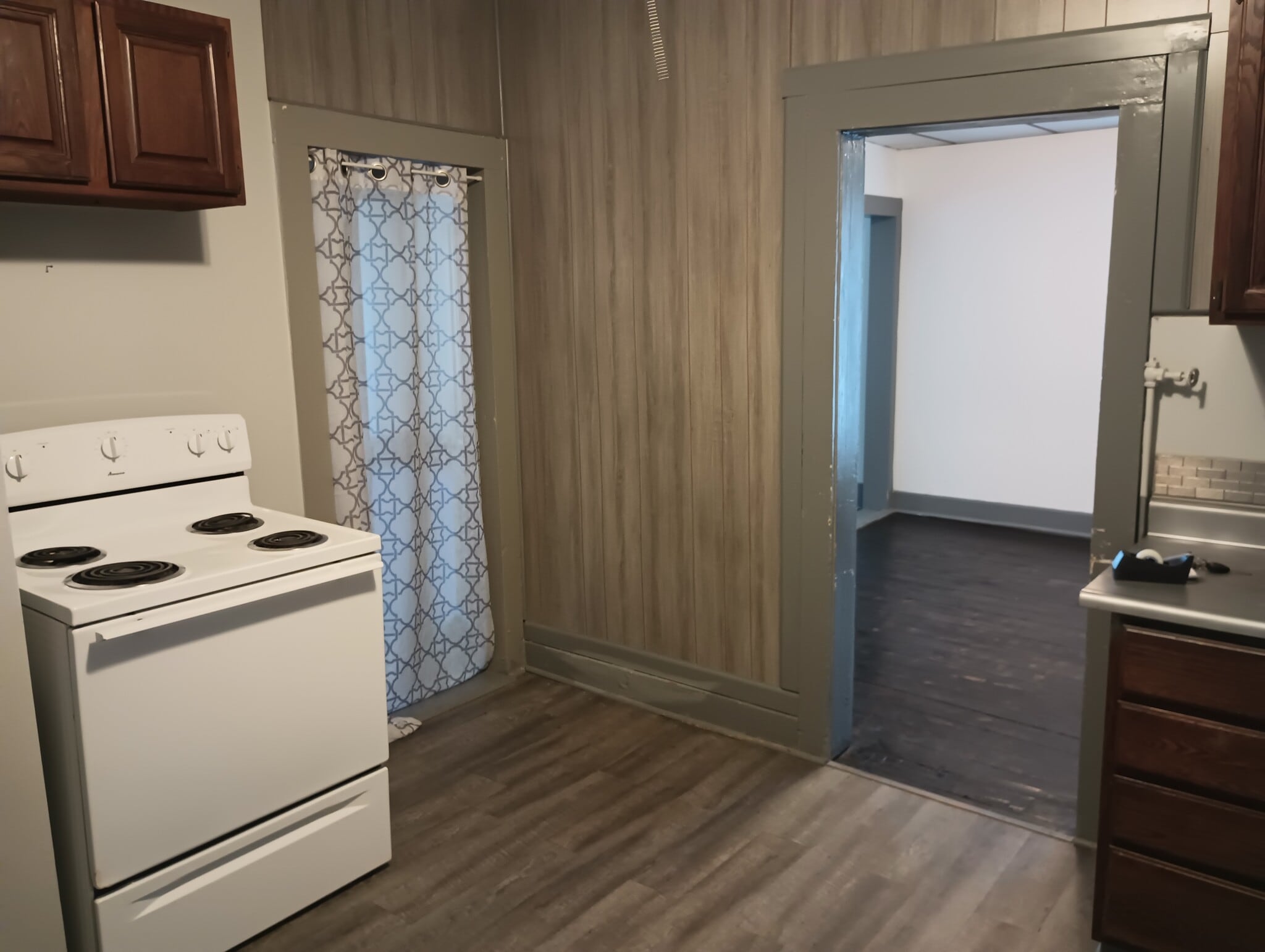 Kitchen from back door - 126 1st St