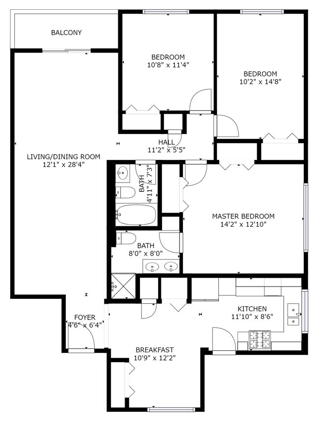 Floorplan - 8350 Kimball Ave