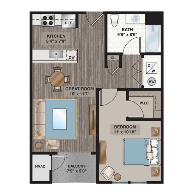 Floorplan - Summit Court Apartments I