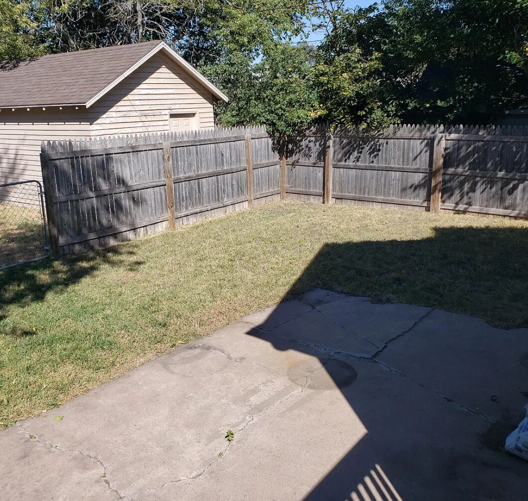 Fenced in Back Yard - 709 N Rowley St