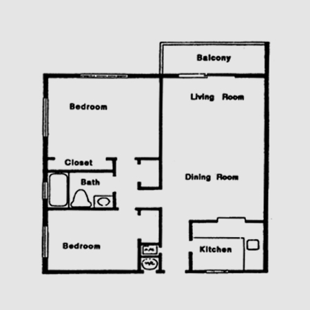 2BR/1BA - Cutlerwood Apartments