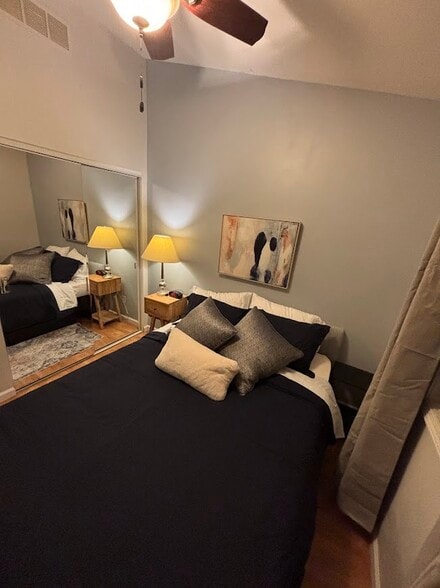 Closet contains a small dresser and closet organization system - 105 W Florida Ave