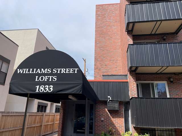 Main entrance to secure building - 1833 N Williams St