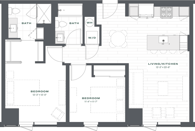 Floorplan - Triangle Square