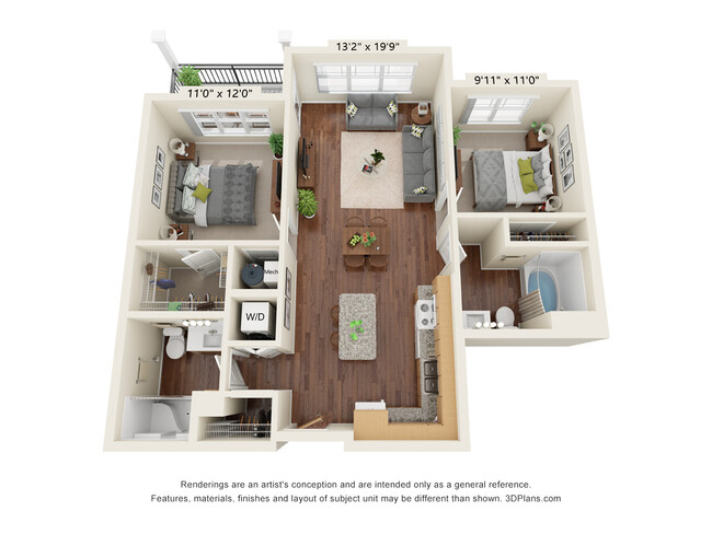 Floorplan - Ashlynn Ridge 55+ Apartments