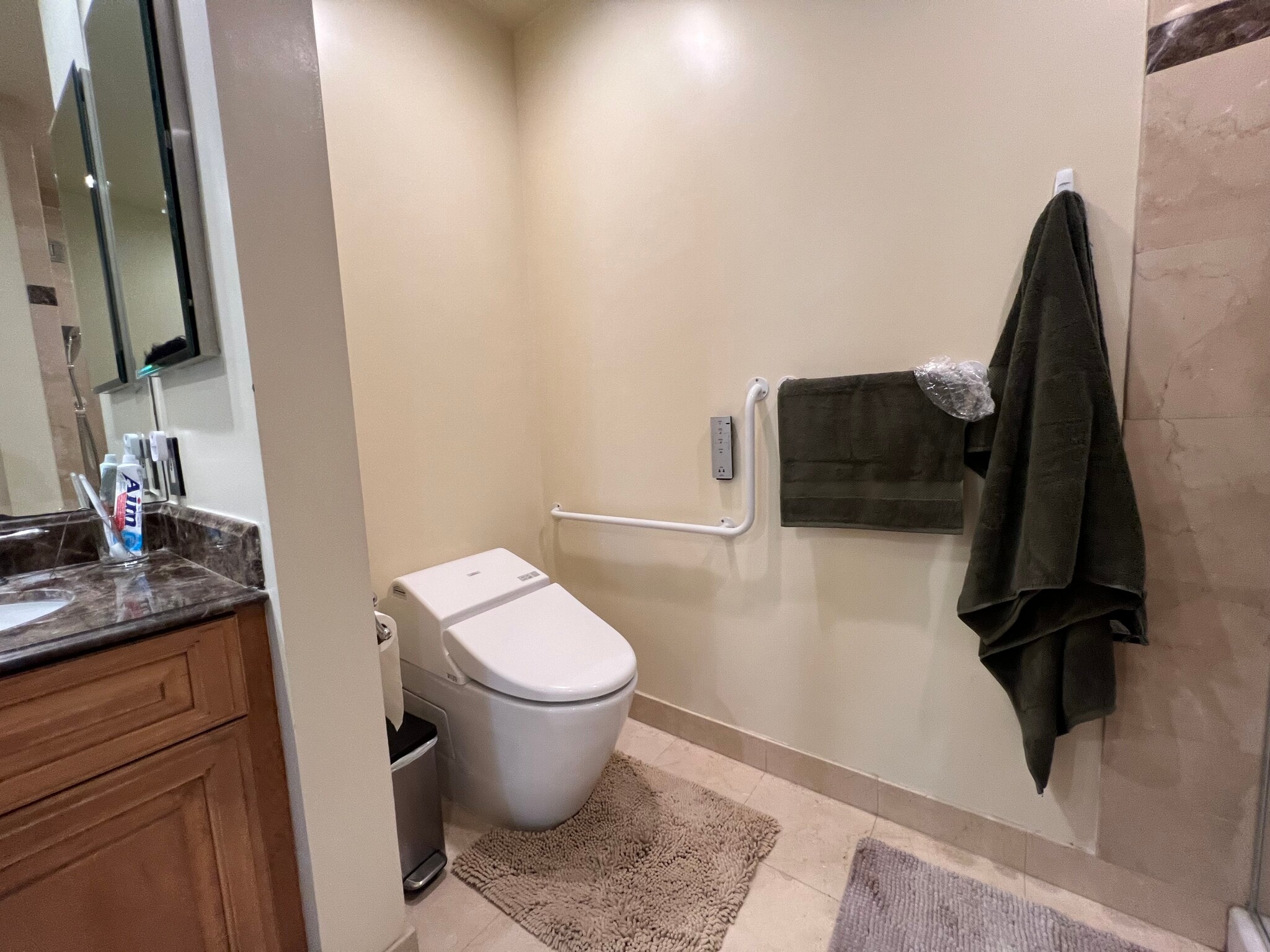 Master Full Bathroom's Automatic ToTo Bidet Toilet - 515 Ocean Ave