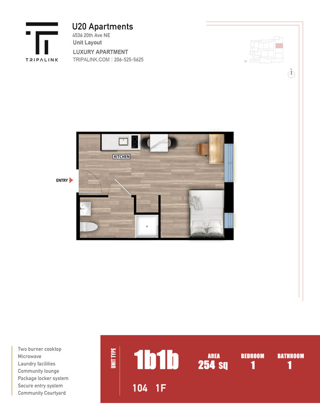 Floorplan - U20 Apartments