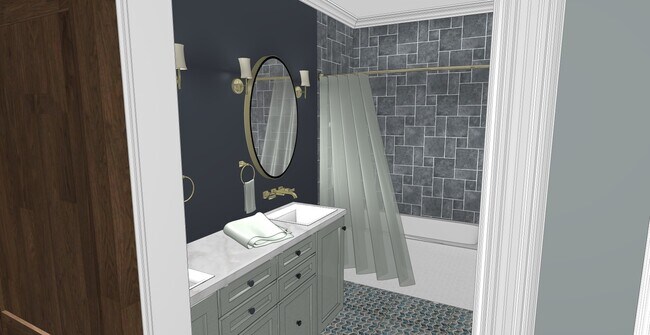 En-suite Master Bathroom with Double-Sink Vanity - 2500 22nd Ave N