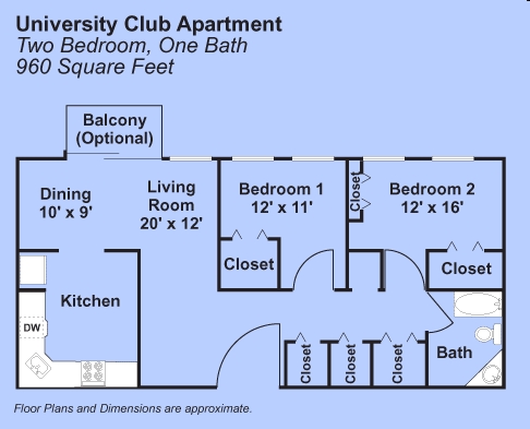 2BR/1BA - Yugo College Park University Club