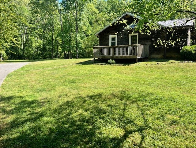 Side view of deck from driveway - 4716 McCahill Rd