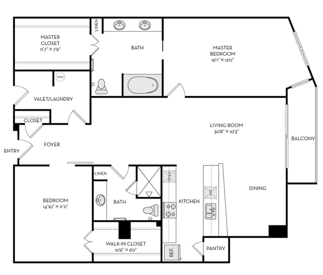 Floorplan - The Heights at Park Lane
