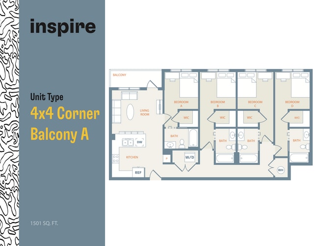 4x4 Corner Balcony A - Inspire